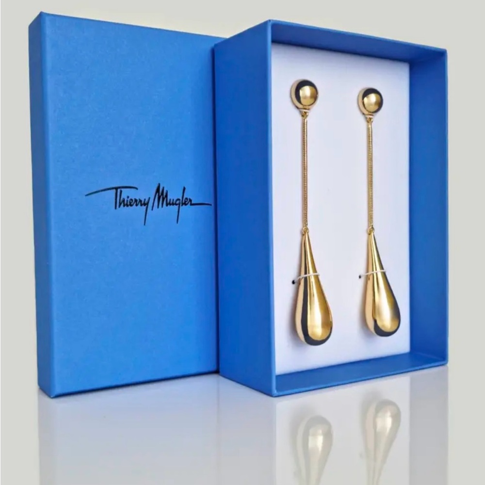 Mugler x H&M earrings ( new )